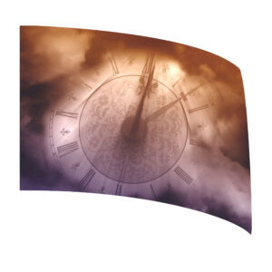 Dreamy Cloud Clock Standard Flag