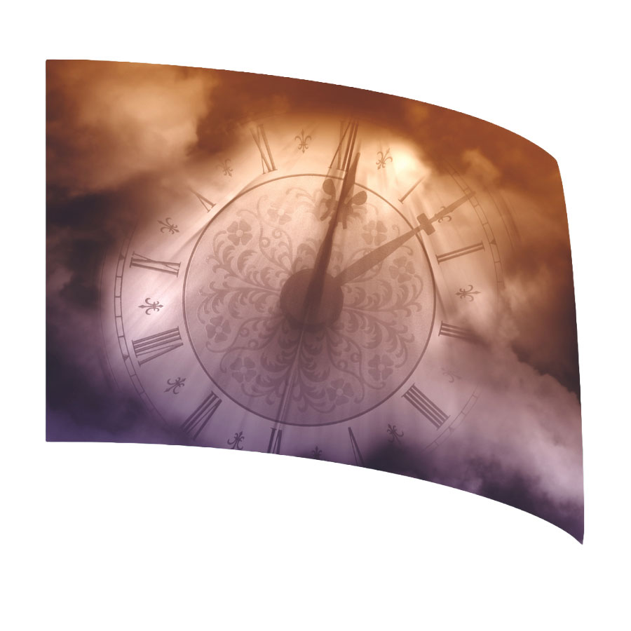 Dreamy Cloud Clock Standard Flag