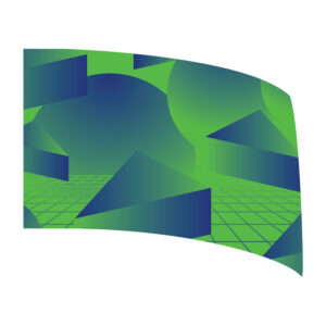 Retro 80's Collection - Green Standard Flag