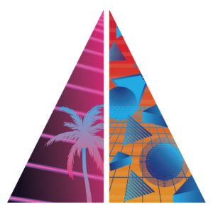 Retro 80's Collection - Triangular Coroplast Prop