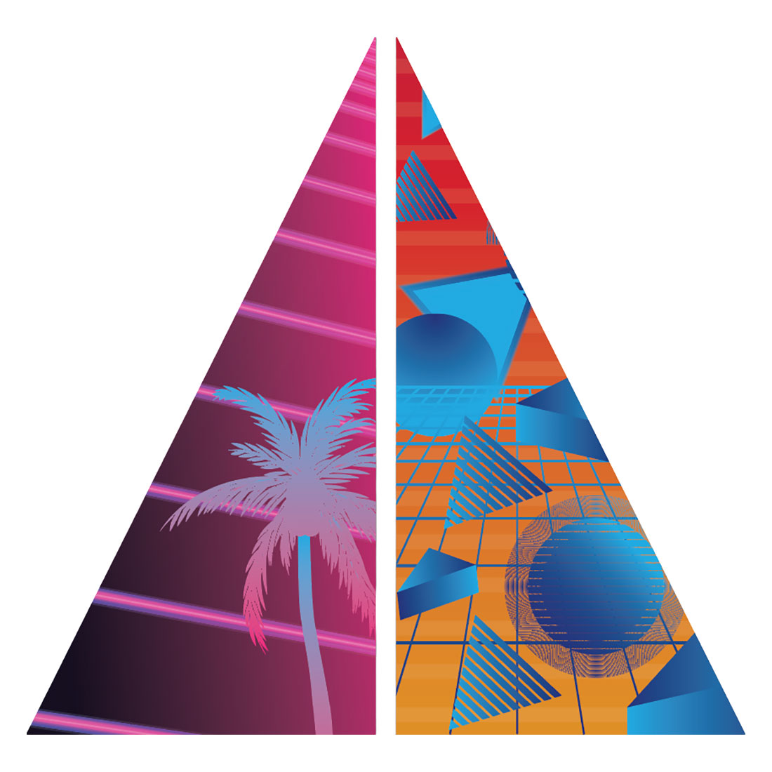 Retro 80's Collection - Triangular Coroplast Prop