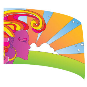 Silhouette and Sunrise Standard Flag