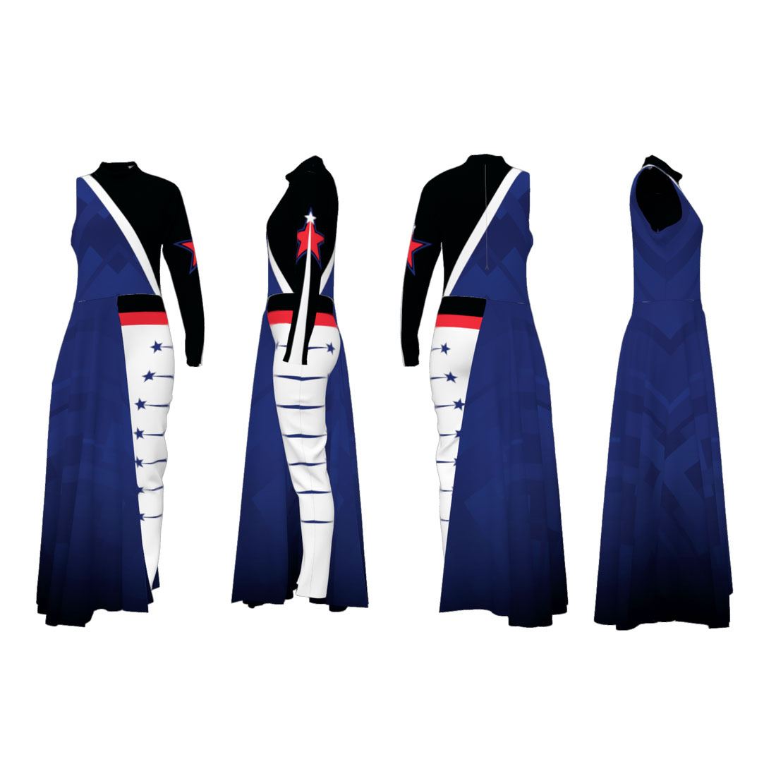 Stars Collection - Unitard w/ Skirt - Image 2