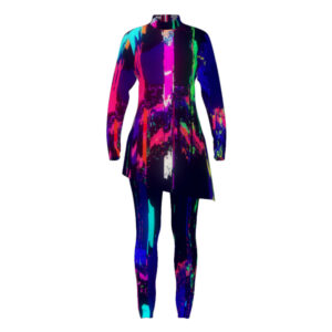 Static Collection - Full Color Guard Costume Tunic w/ Leggings