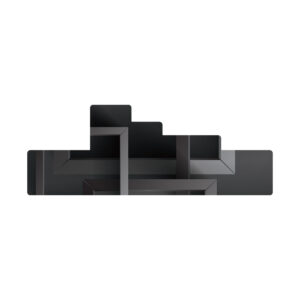 Squares Collection - Black and White Shako Wrap