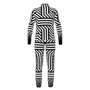 Stripes Collection - Full Black and White Standard Top & Bibbers Set