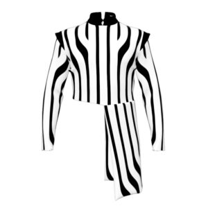 Stripes Collection - Black and White Emergence Coat