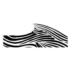 Waves Collection - Black and White Shako Wrap