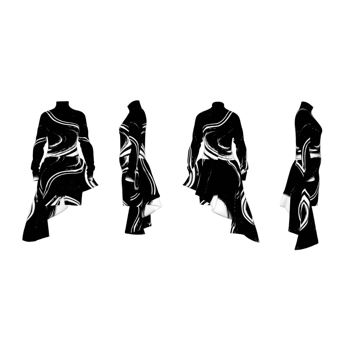 Waves Collection - Female Unitard - Image 2