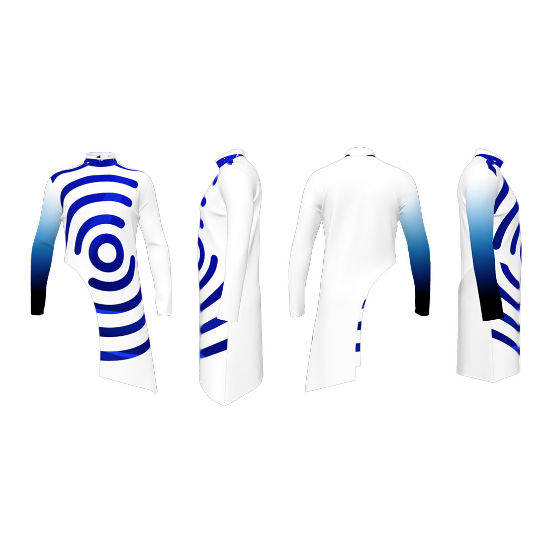 SoundWaves Collection - White Extended Top - Image 2