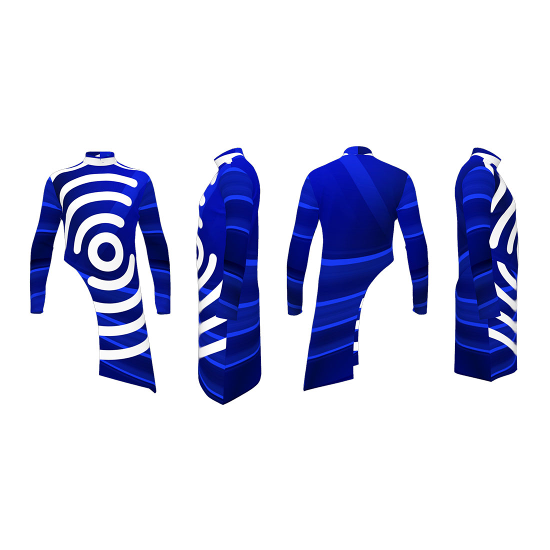 SoundWaves Collection - Blue Extended Top - Image 2