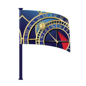Time and Astrology Standard Flag (Pole wrap not included)