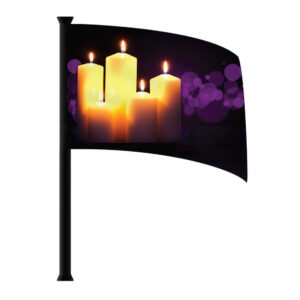 Dia de los Muertos - Candles Standard Flag (Pole wrap not included)