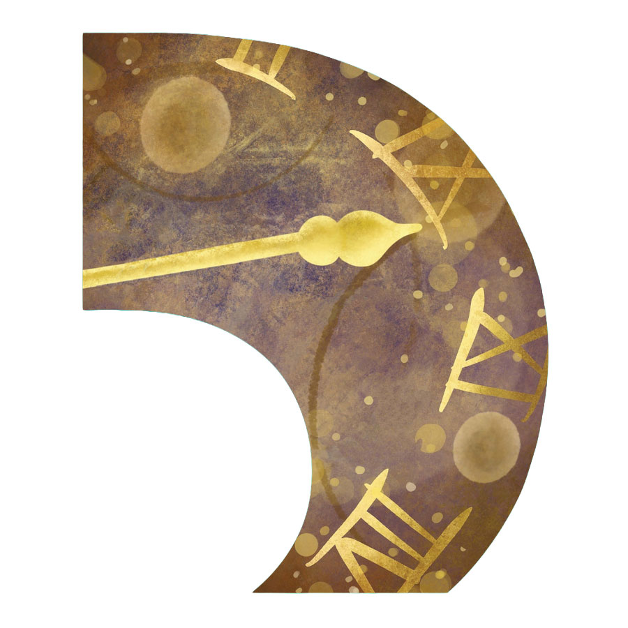 Clock Hands C-Swing Flag