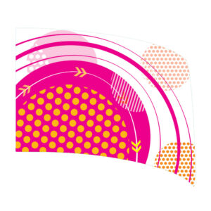 Pink & White Circles Standard Flag