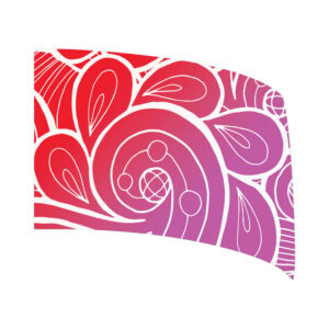 Dia de los Muertos - Pink/Red Standard Flag