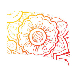 Dia de los Muertos - White/Orange/Red Standard Flag