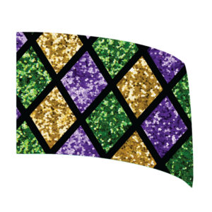 Mardi Gras Sequins New Orleans Standard Flag