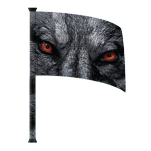 Wolf Standard Flag (Pole wrap not included)