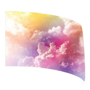 Yellow and Pink Clouds Flag