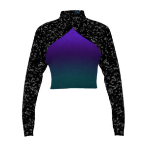 Purple Ombre Sparkle Crop Top