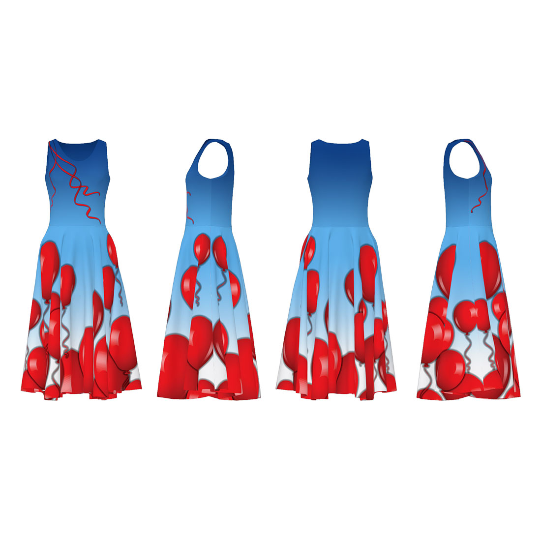 Dress 99 Red Balloons - Image 2