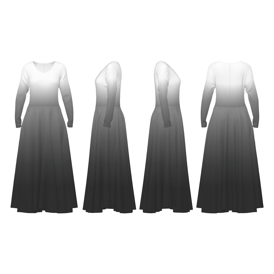 Grayscale Dress - Image 2