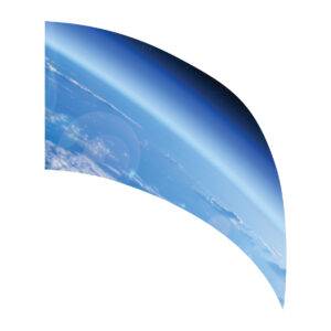 Earth Horizon Arc Swing Flag