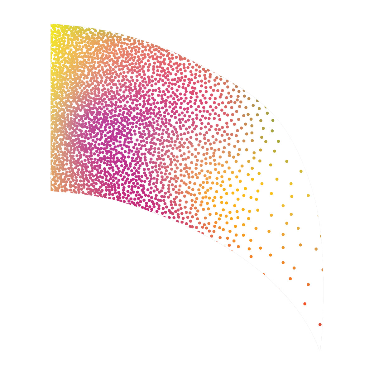 DOTS Collection - Falling Dots Arc Flag