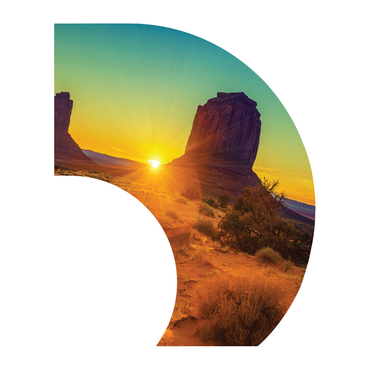 Desert Sky C-Swing Flag