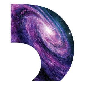 Purple Galaxy C-Swing Flag