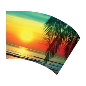 Tropical Vibes Rainbow Swing Flag