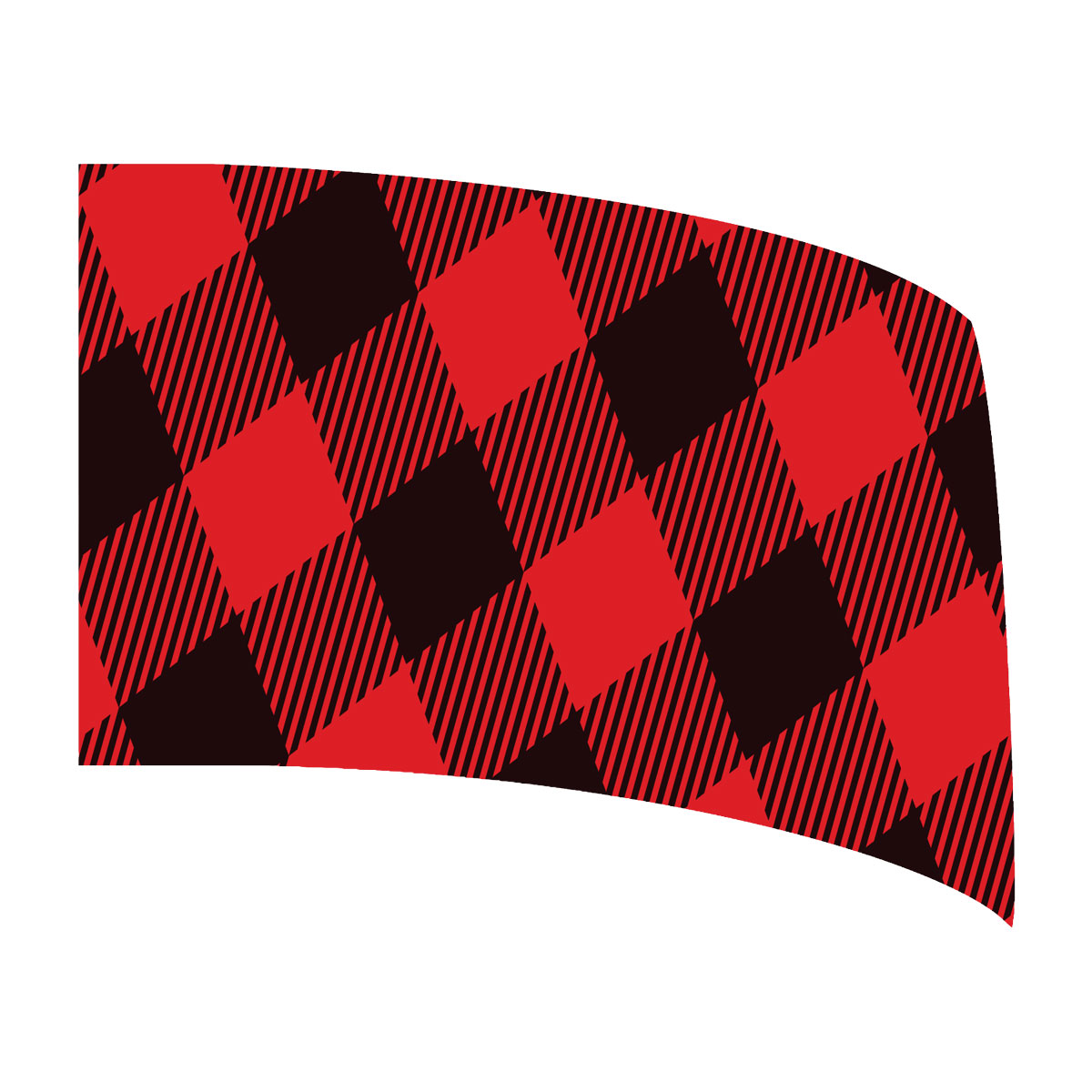 Red & Black Plaid Standard Flag