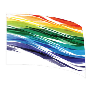 Rainbow Waves Standard Flag