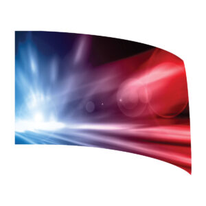 Blue & Red Lights Standard Flag