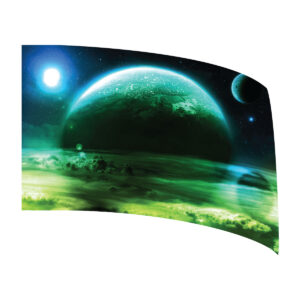 Green Alien Planet Standard Flag