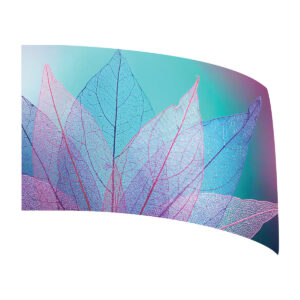 Blue and Purple Leaf Standard Flag