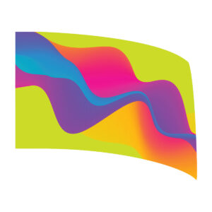 Electric Waves Standard Flag