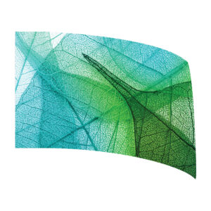 Green and Blue Leaf Standard Flag