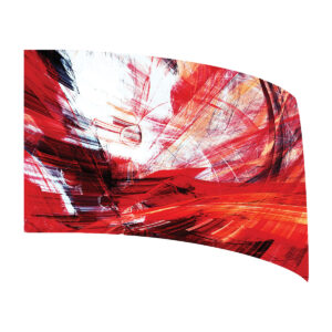 Red Abstract Paint Standard Flag
