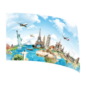 Travel the World Standard Flag