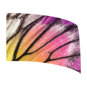 Yellow and Pink Butterfly Wing Standard Flag