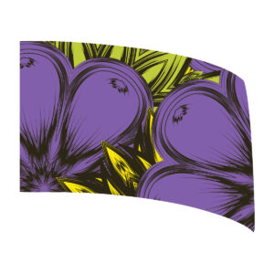 Pop Art Flower Purple Standard Flag
