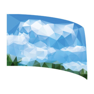 Geometric Mountains Standard Flag