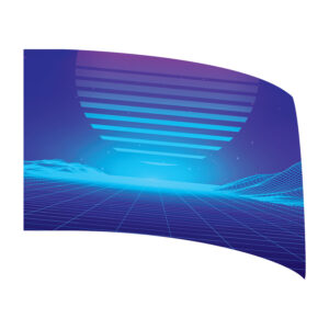 Retro 80's Collection - Blue Standard Flag