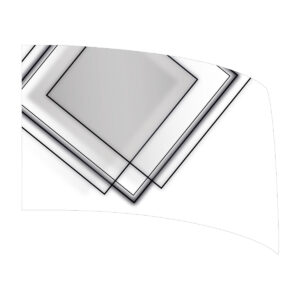 Squares Collection - Black and White Top Square Standard Flag