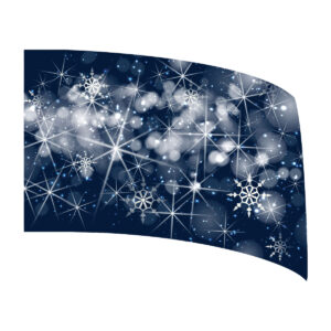 Winter Wonderland Collection - Midnight Blizzard Standard Flag