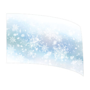 Winter Wonderland Collection - White Snow Standard Flag