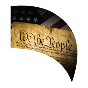 We the People Teardrop Swing Flag