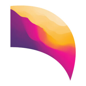 Bright Abstract Teardrop Swing Flag